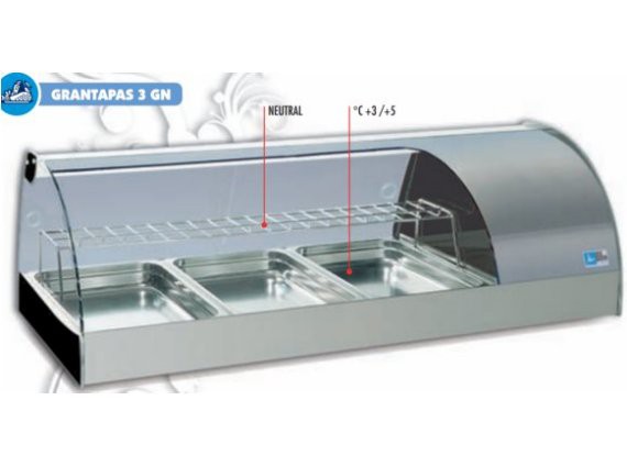 Vetrina refrigerata Grantapas 4 GN
